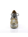 1970s Gold And Silver Platform Shoes