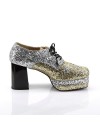 1970s Gold And Silver Platform Shoes