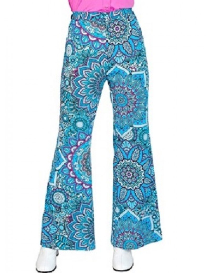 Blue Paisley Flares