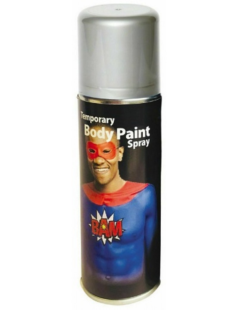 Temporary Body Paint Spray Grey 125ml