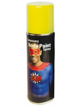 Temporary Body Paint Spray Yellow 125ml