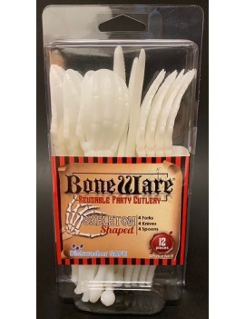 BoneWare Skeleton Reusable Plastic Party Cutlery