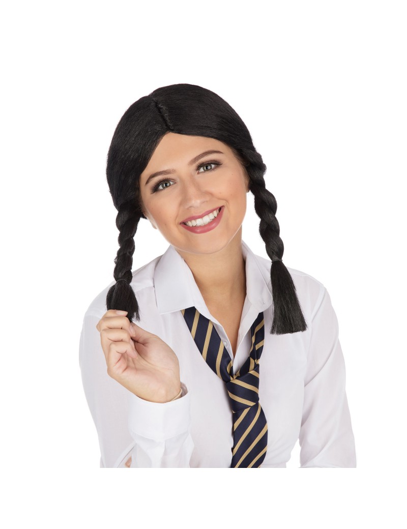 Schoolgirl Wig Black