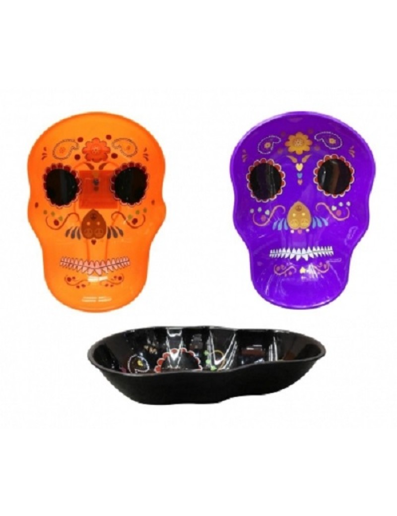 Day Of The Dead Plastic Skull Bowls