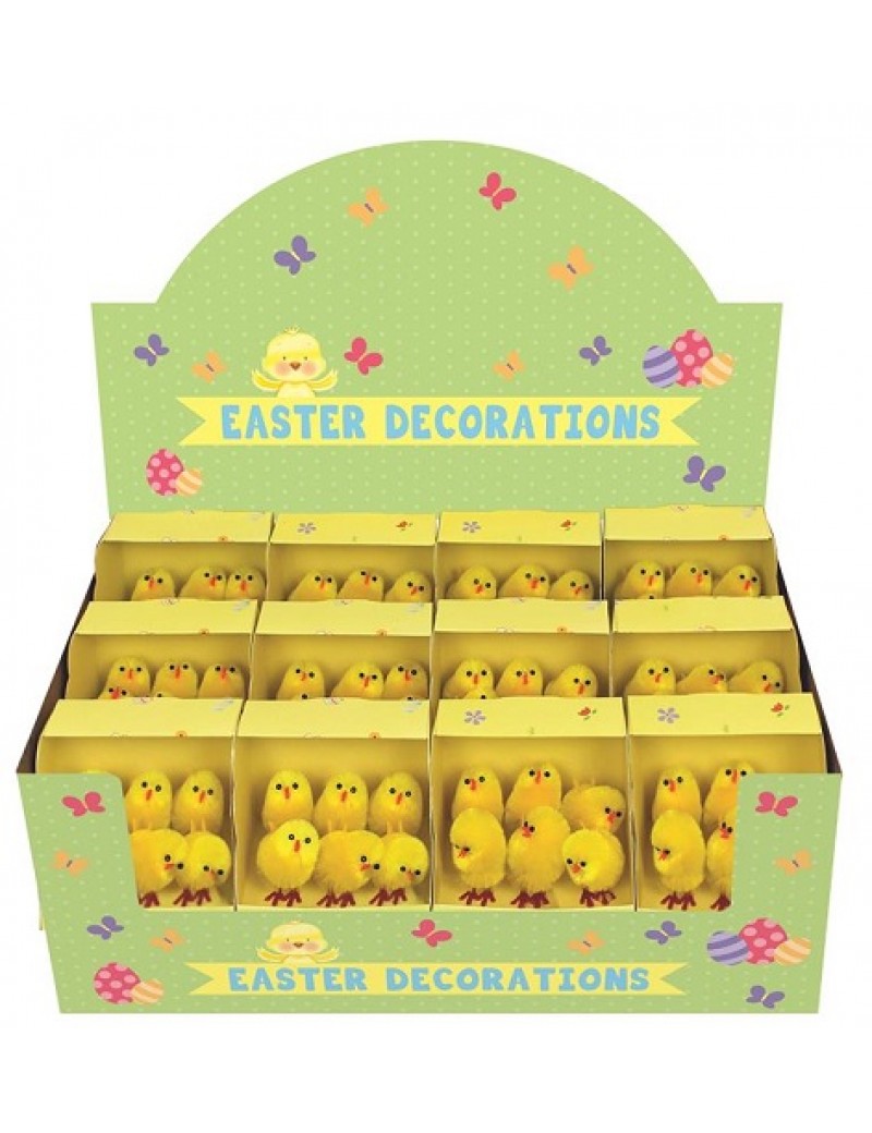 Pack Of 6 Mini Easter Chicks