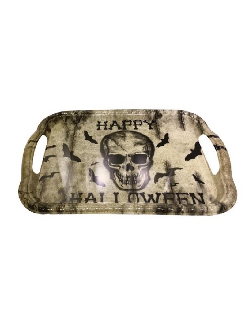 Skull Halloween Rectangle Serving Tray