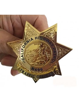 California Highway Patrol Poncherello Traffic Officer Badge