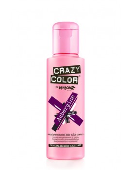 Crazy Color Semi-Permanent Hair Dye 100 ml Aubergine