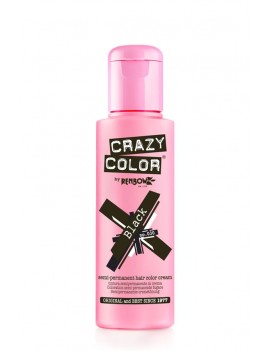 Crazy Color Semi-Permanent Hair Dye 100 ml Black