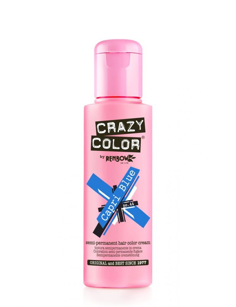 Crazy Color Semi-Permanent Hair Dye 100 ml Capri Blue