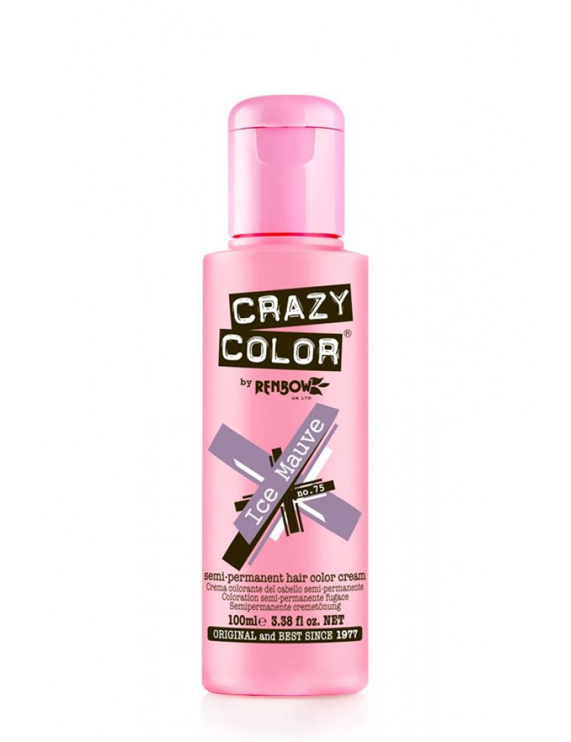 Crazy Color Semi-Permanent Hair Dye 100 ml Ice Mauve 