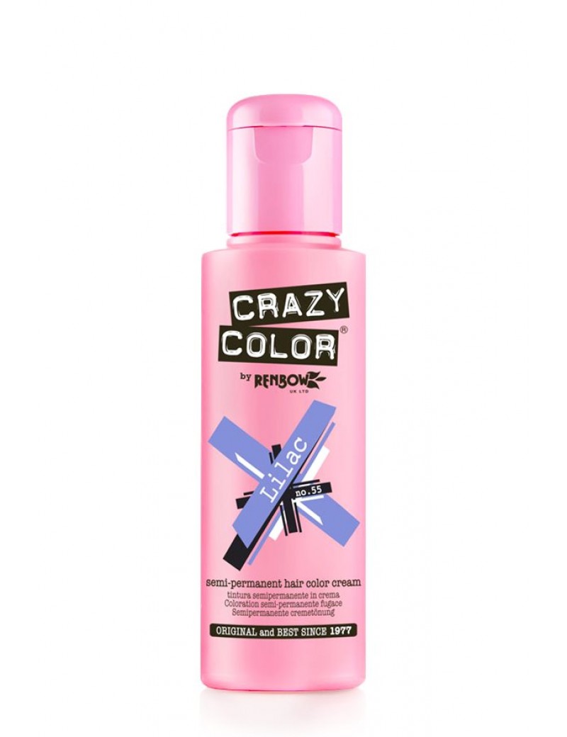 Crazy Color Semi-Permanent Hair Dye 100 ml Lilac