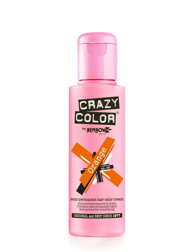 Crazy Color Semi-Permanent Hair Dye 100 ml Orange