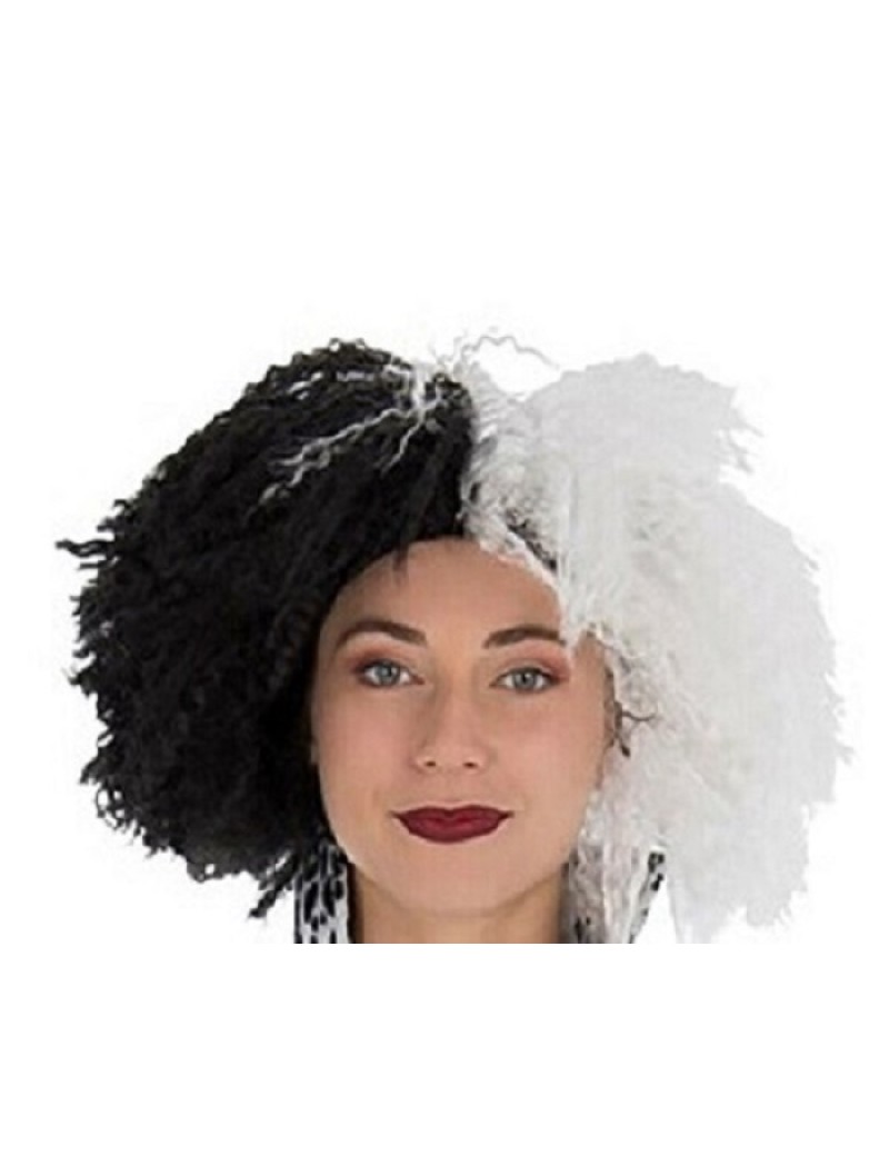 Cruella Black And White Wig