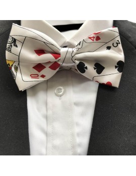 Playing Cards White Bow Tie