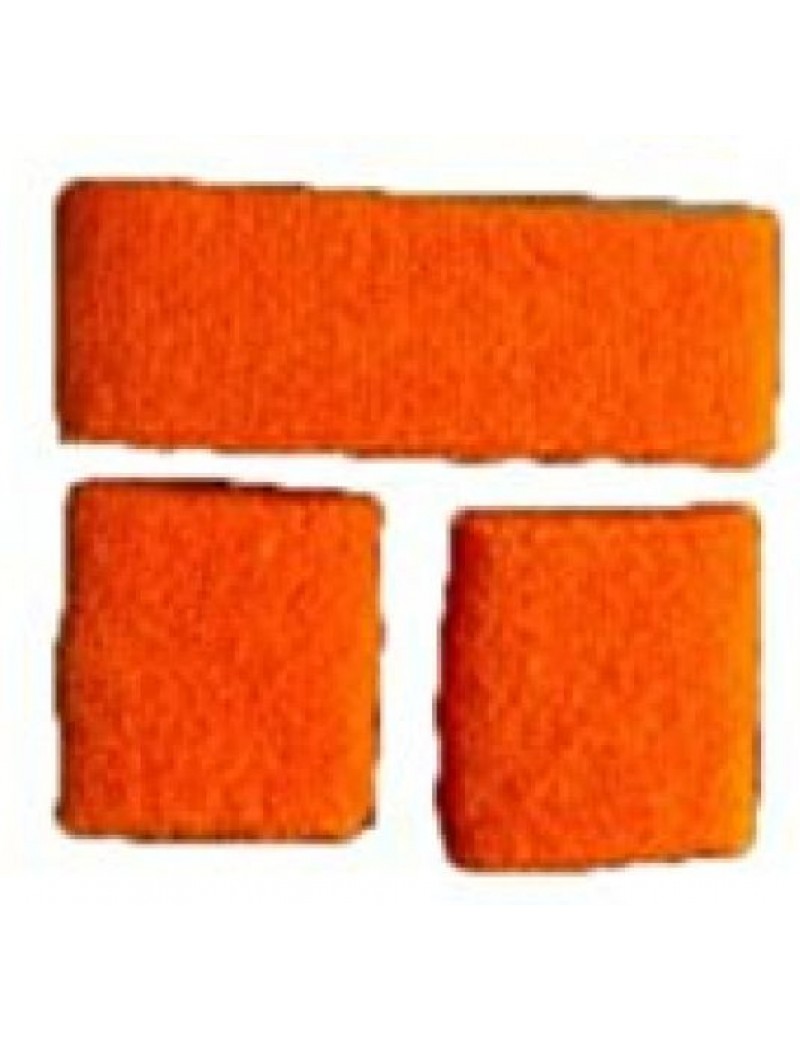 Neon Orange Sweatband Set