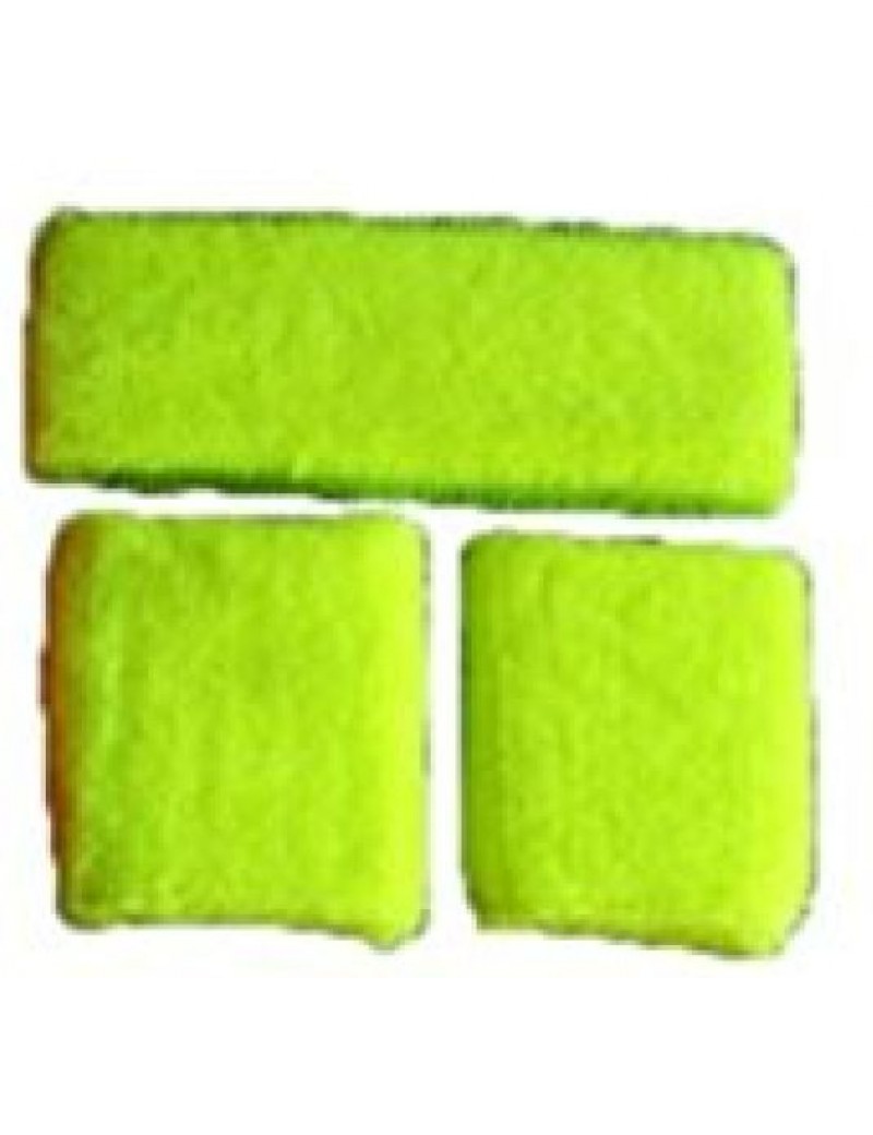 Neon Yellow Sweatband Set