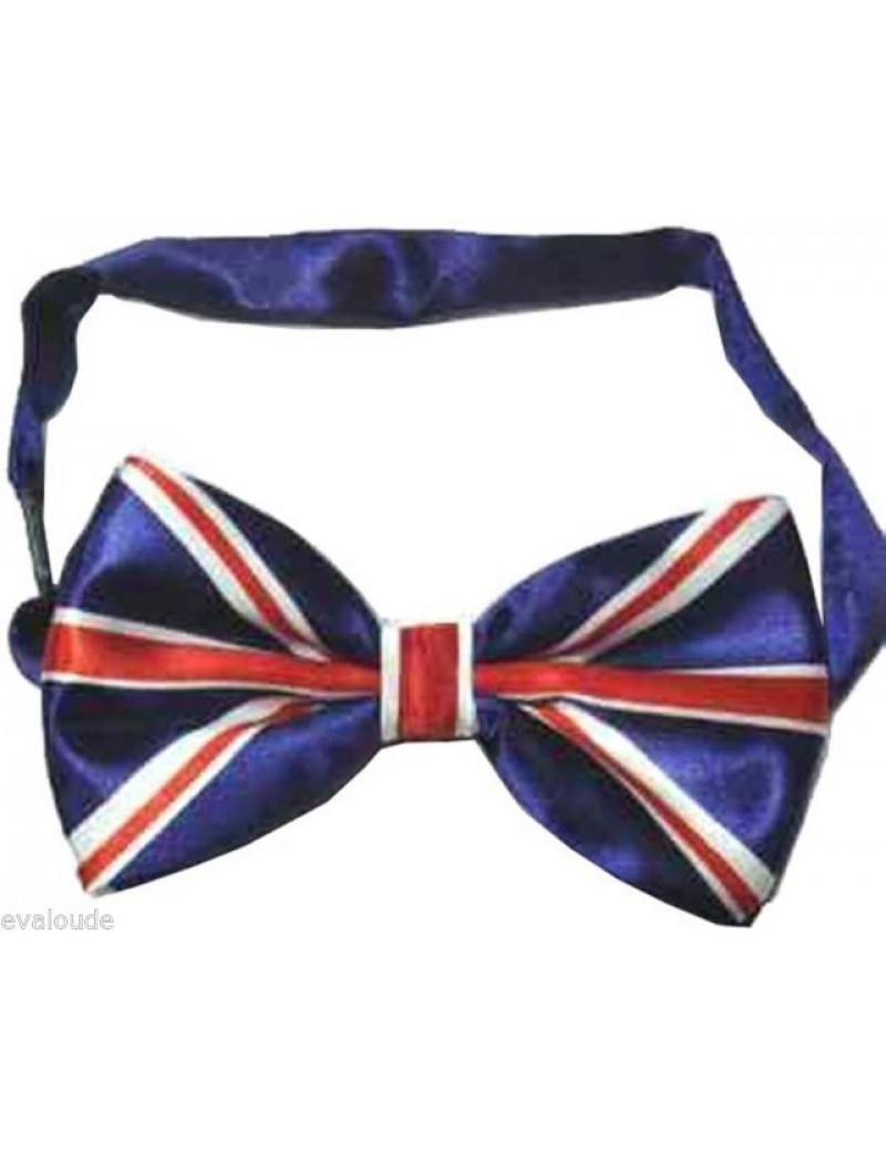 Union Jack Flag Bow Tie