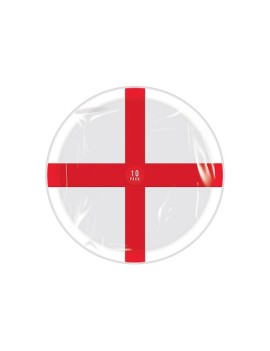 England St George Cross Paper Plates
