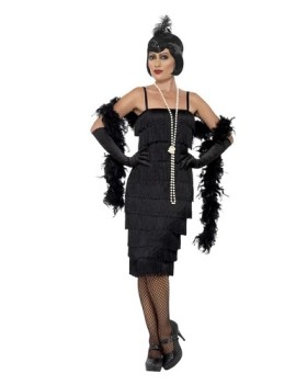 20s Flapper Costume Black