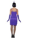 20s Flapper Costume Purple