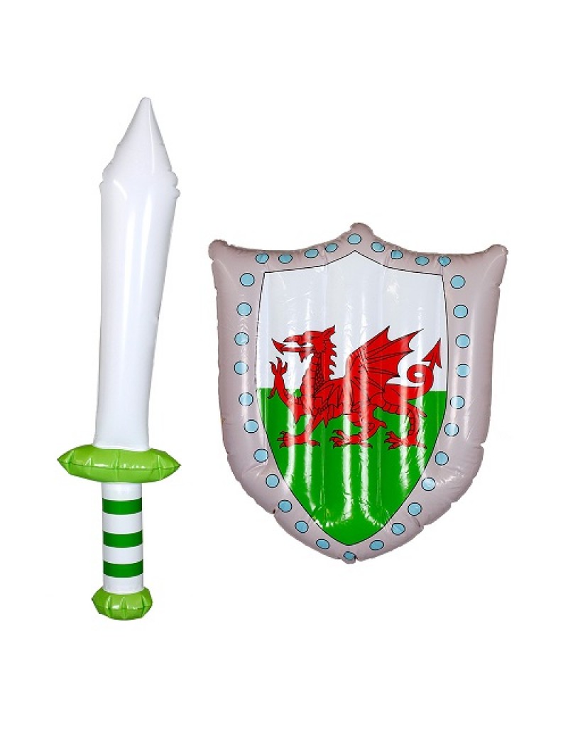 Inflatable Welsh Sword And Shield