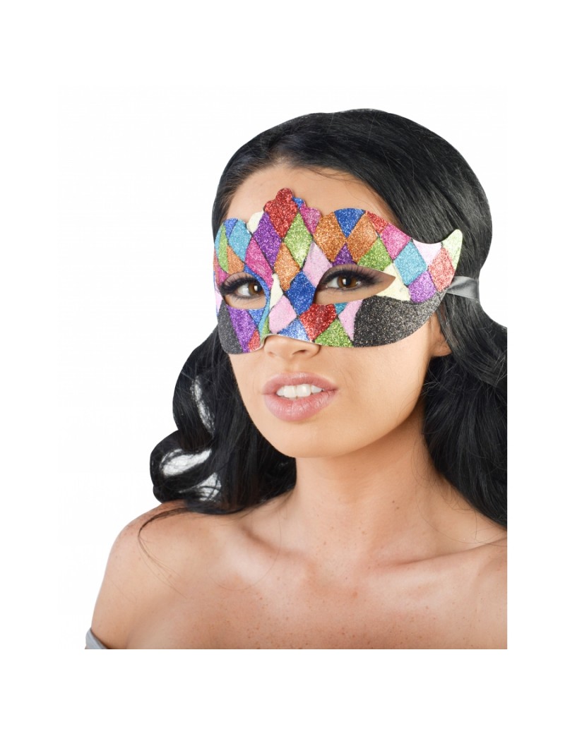 Eyemask Harlequin Glitter Multicoloured PM027