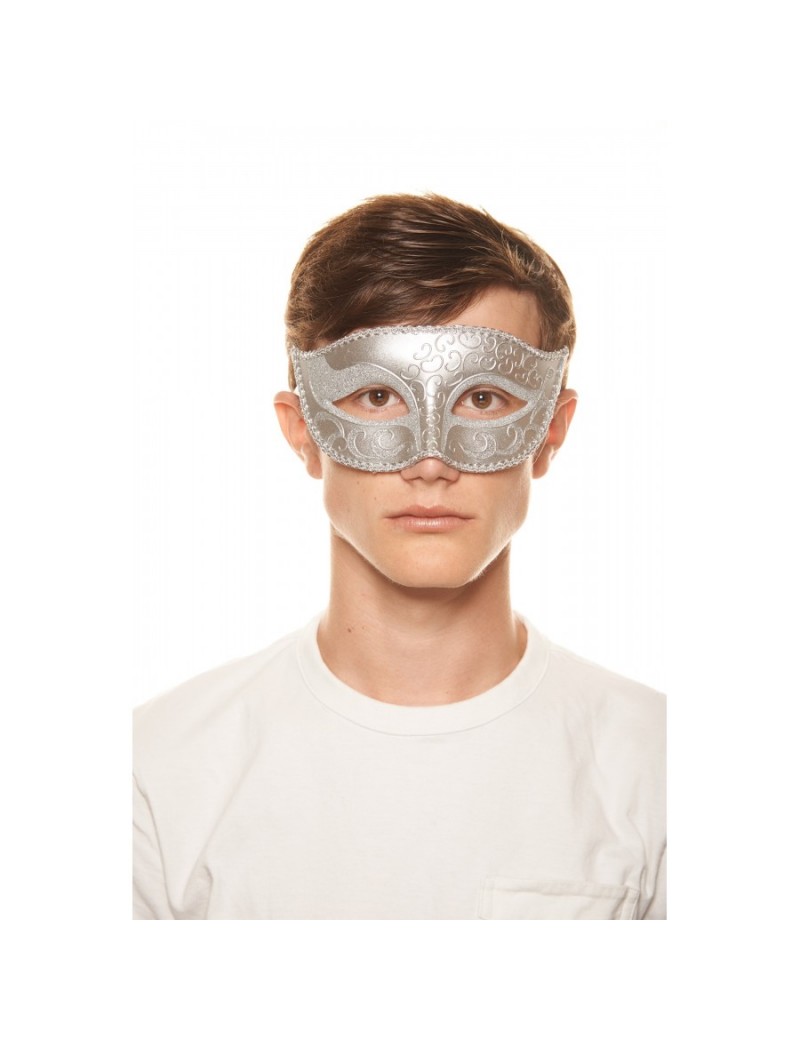 Eyemask Swirl With Glitter Silver PM003SL