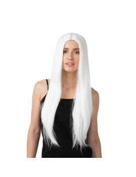 Long White Fringeless Wig
