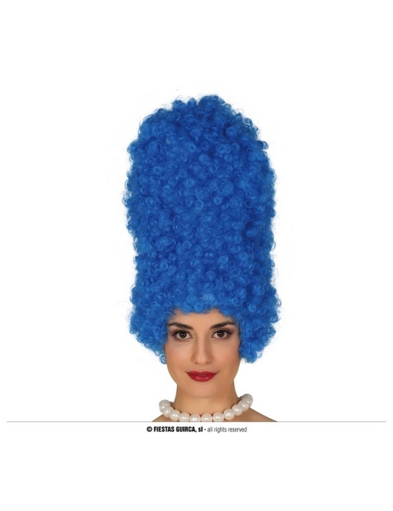 Marge Blue Beehive Wig