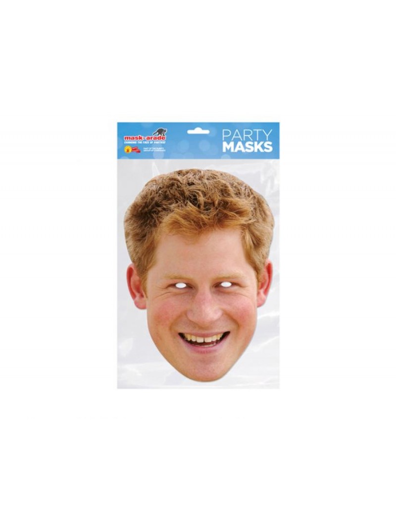 Prince Harry Young Celebrity Face Mask