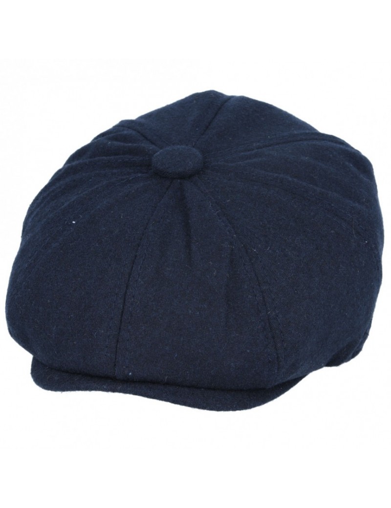 Newsboy 8 Panel Cap Navy Blue