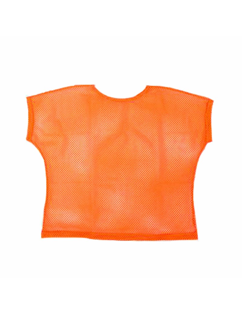 Neon Orange Mesh Top