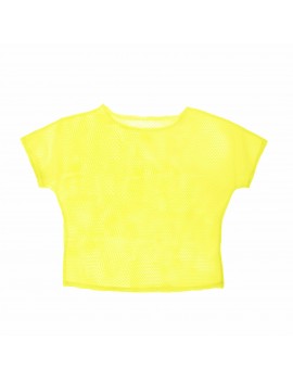 Neon Yellow Mesh Top