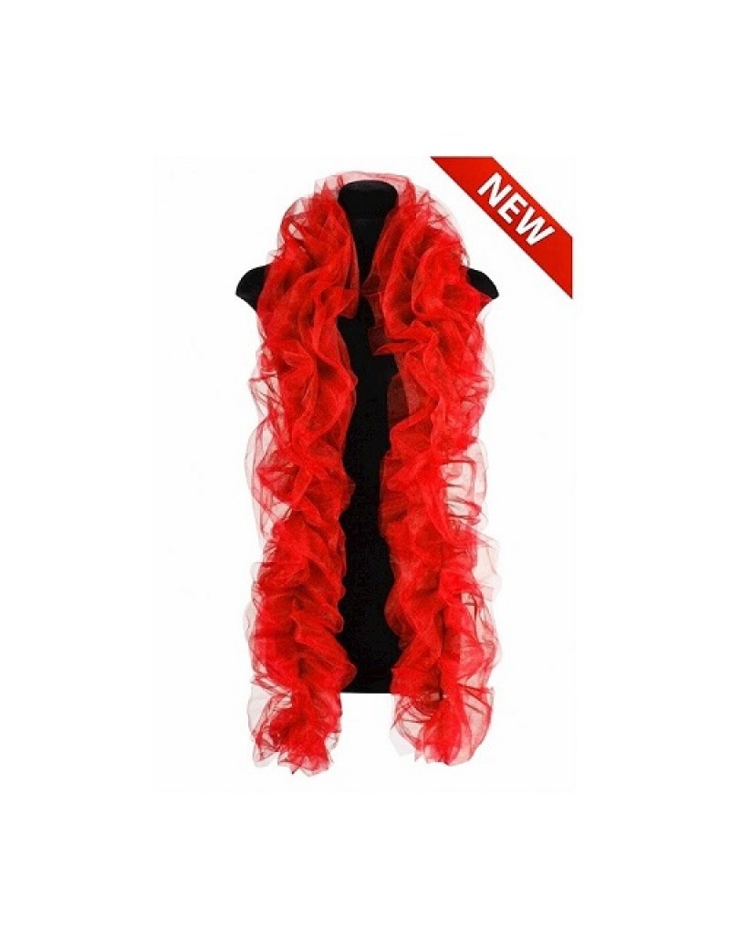 Red Organza Boa