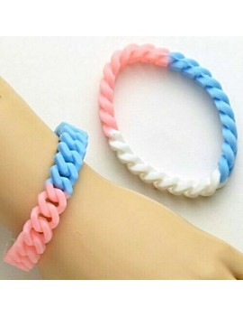 Transgender Rubber Bracelet