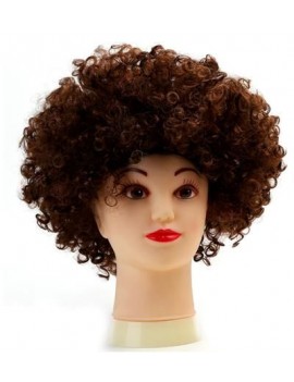 Afro Clown Wig Brown