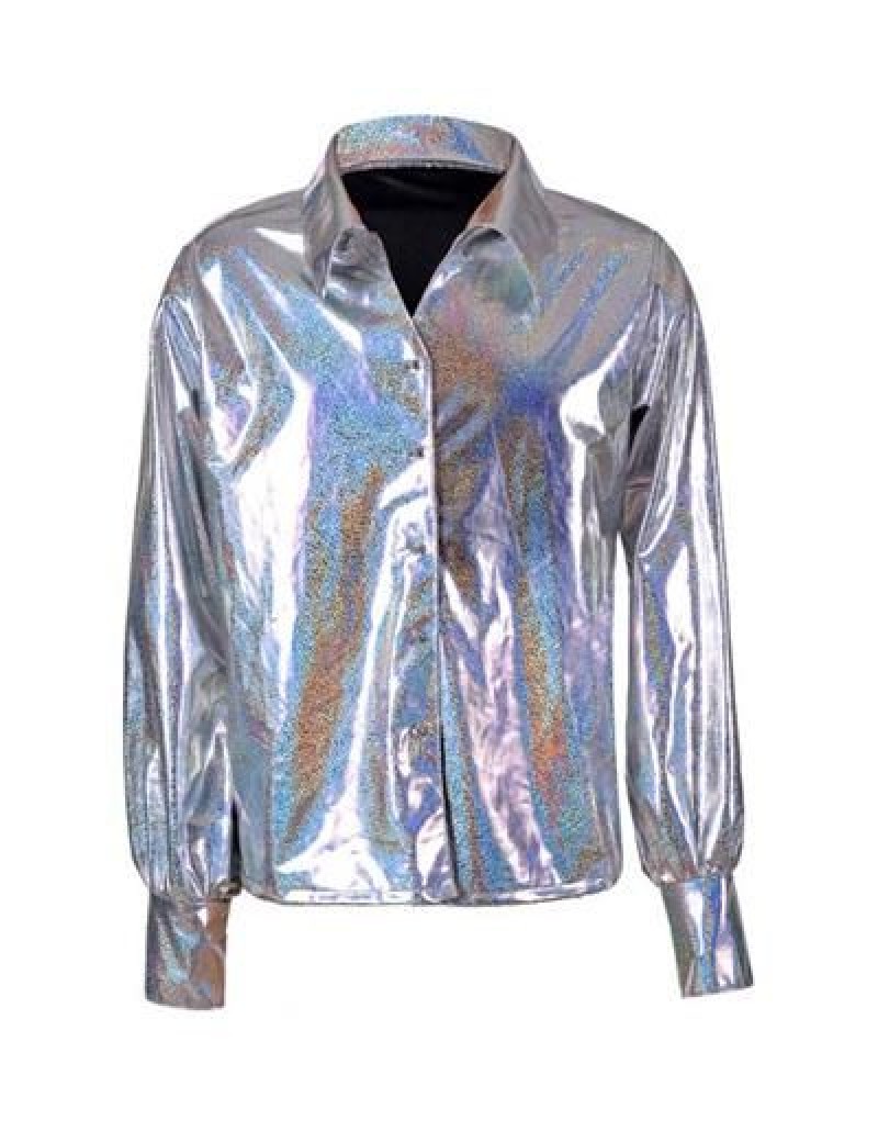 Silver Metallic Shirt