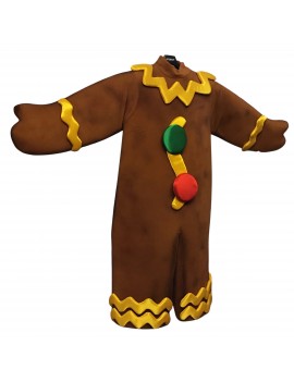 Professional Gingerbread Man Mascot Costume