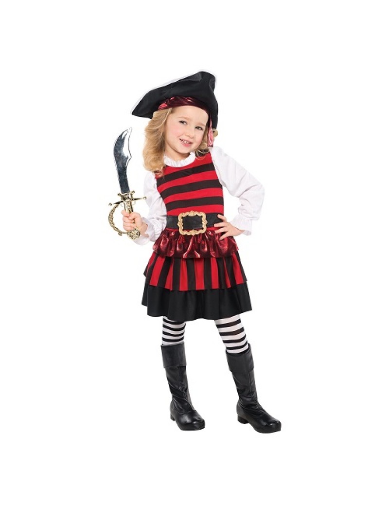 Little Lass Pirate Girls Costume