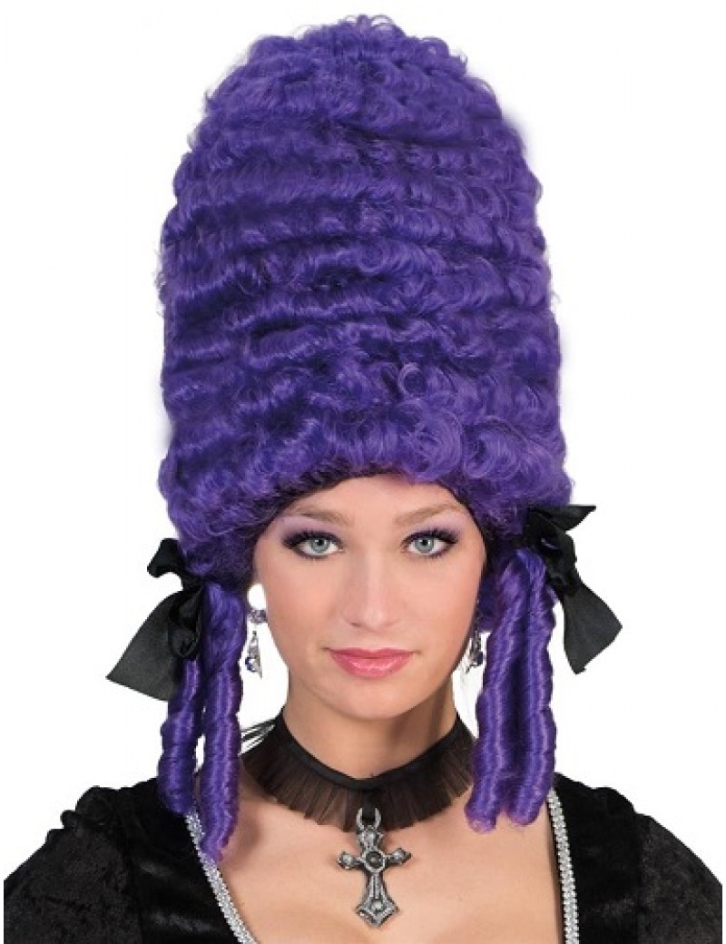 Purple Pompadour Beehive Premium Wig