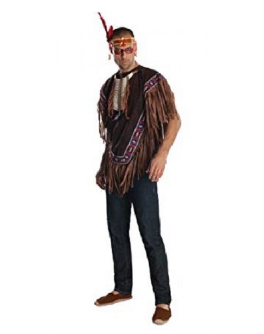 Feathers Adults Wild West Fancy Dress Native American Indian Brave Headband