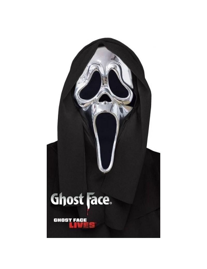 Scream Chrome Ghost Face Mask