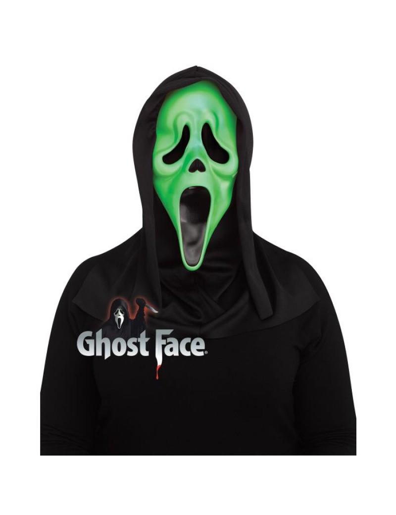 Scream Ghost Face Fluorescent Green Mask