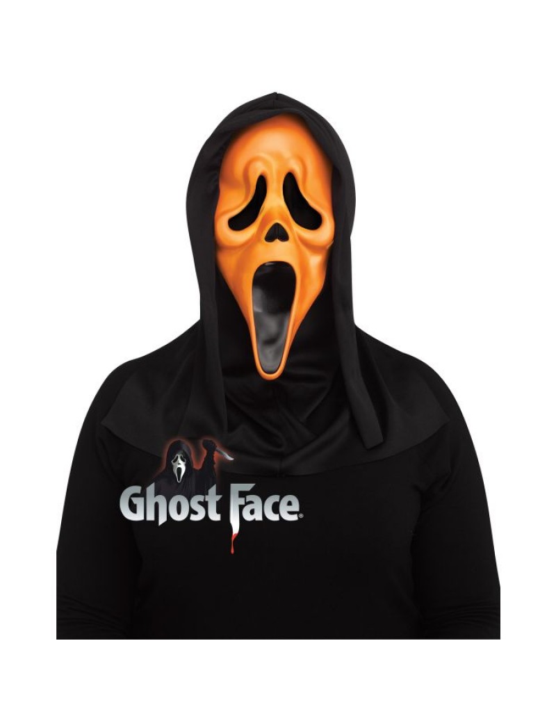 Scream Ghost Face Fluorescent Orange Mask