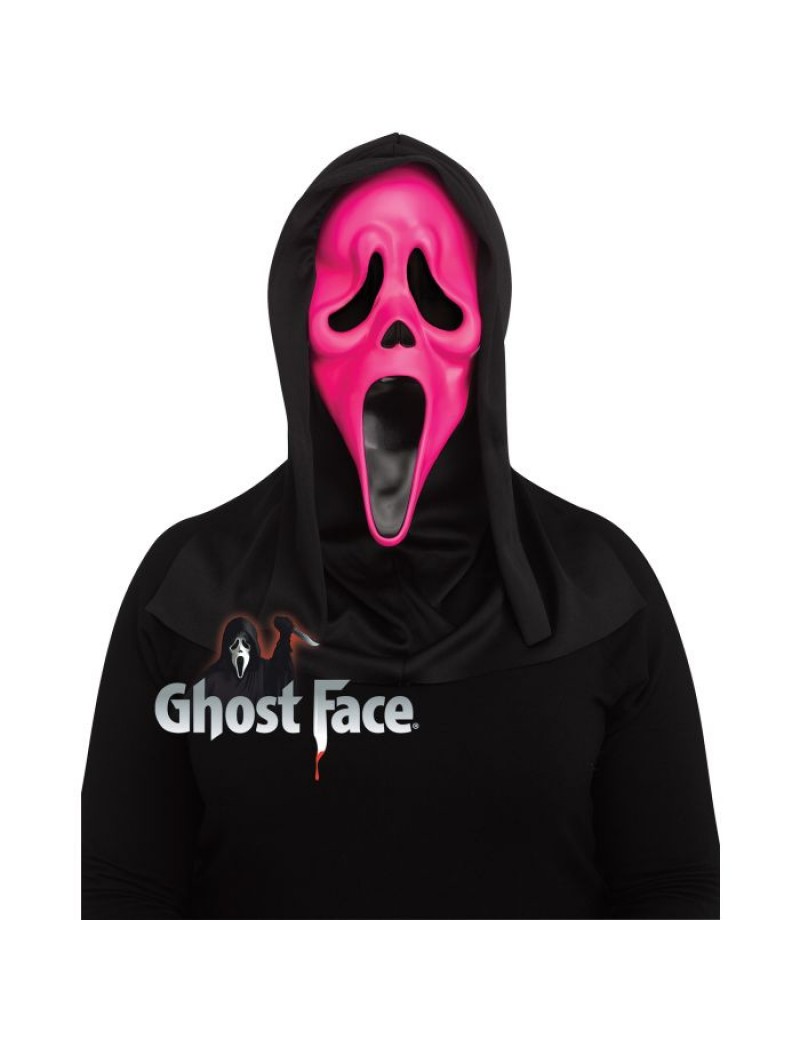 Scream Ghost Face Fluorescent Pink Mask