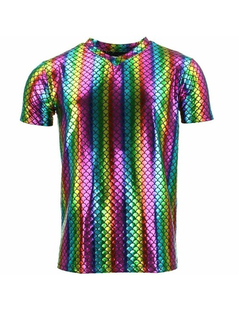 Rainbow Fish Scale Men's Shirt