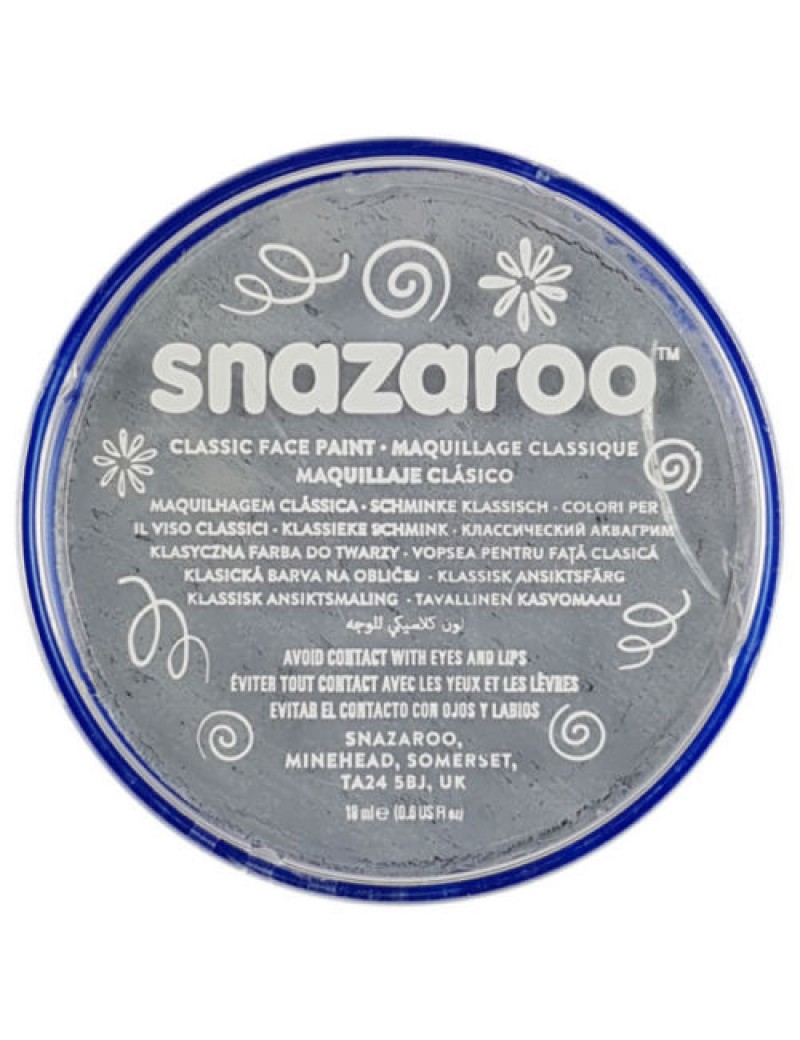 Snazaroo Classic Face Paint Light Grey 18ml