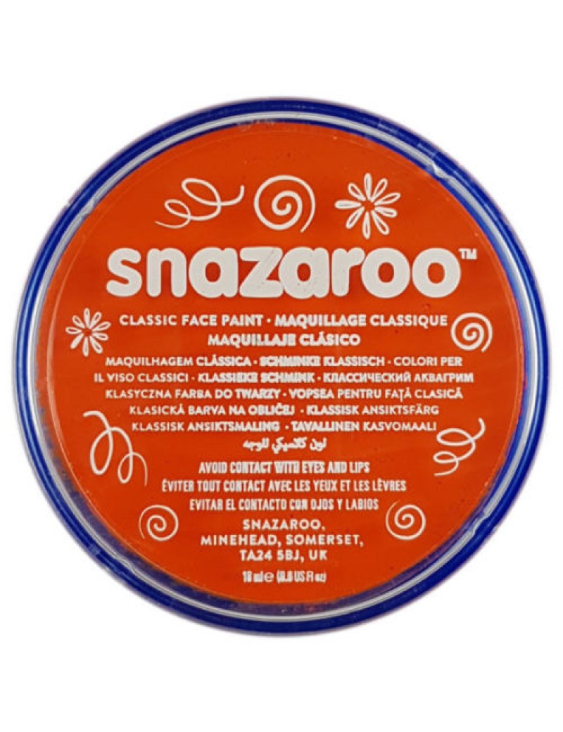 Snazaroo Classic Face Paint Orange 18ml