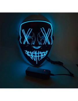 Neon Light Up Stitch Smile Mask